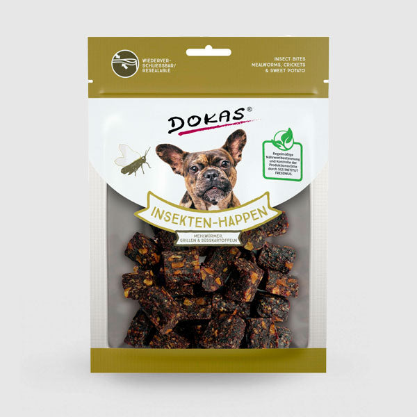 Bocados de insecto gusano de la harina, grillo, batata, 100g. Gabo y Gordo Pet Shop, tienda online en las Islas Canarias, España, tienda online para mascotas, perros, gatos, conejos, tortugas, animales, accesorios para mascotas en general.