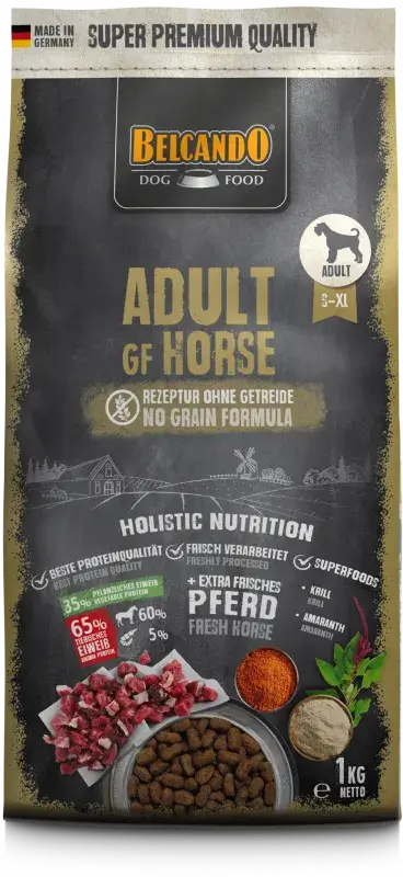 BELCANDO ADULT GF HORSE | Pienso para perro adulto sin cereales Gabo&Gordo Pet Shop en Las Palmas de Gran Canaria tienda para mascotas, perros, gatos, conejos, tortugas, animales, accesorios para mascotas