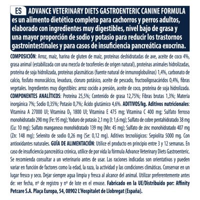Pienso ADVANCE VET GASTROENTERIC en Las Palmas de Gran Canaria