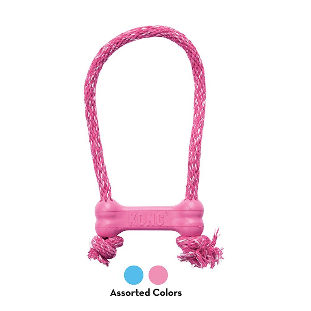 KONG Goodie Bone Puppy es el juguete ideal para cachorros. Hueso de goma blanda con cuerda dental para morder y jugar. Envío gratis desde 30 € en Gran Canaria.
