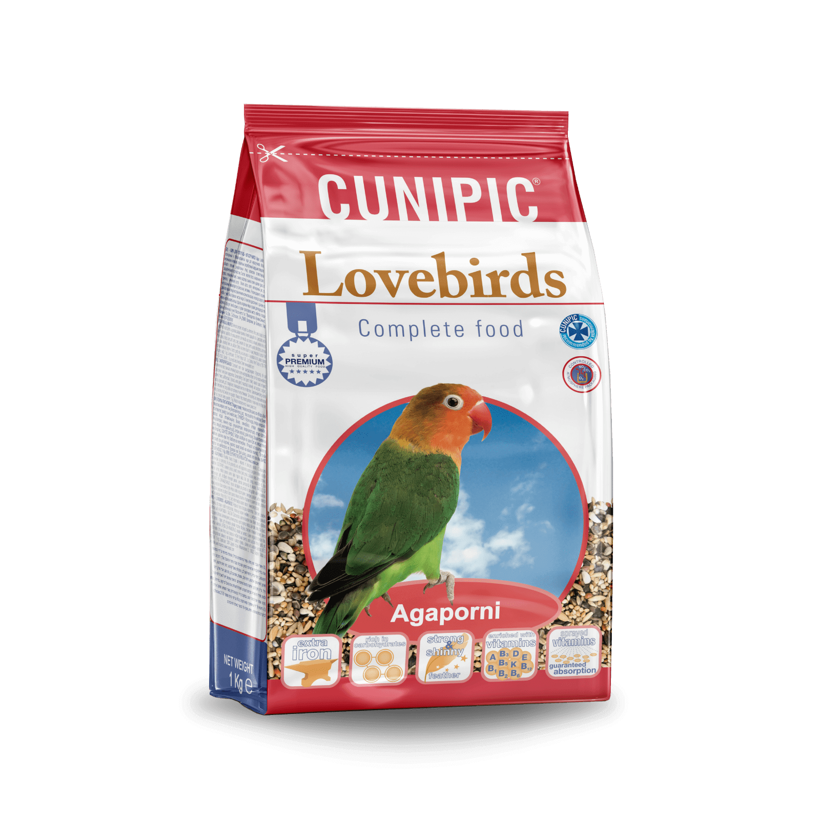 CUNIPIC LOVE BIRDS AGAPORNIS 1 kg