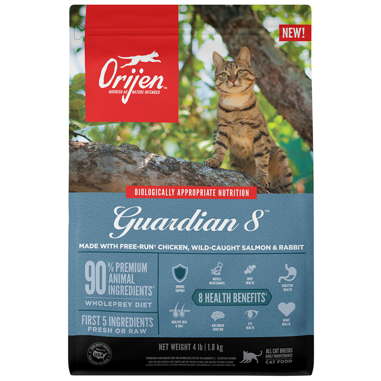 ORIJEN GUARDIAN 8 PIENSO PARA GATOS (ADULTOS CUALQUIER RAZA / EDAD) 1,8 kg Gabo y Gordo E Shop, la mejor tienda online en las Islas Canarias, España, tienda online para mascotas, perros, gatos, conejos, tortugas, animales, accesorios para mascotas en general.
Gabo y Gordo E Shop in Canary Islands, the best store for pets, dogs, cats, rabbits, turtles, animals, pet accessories.