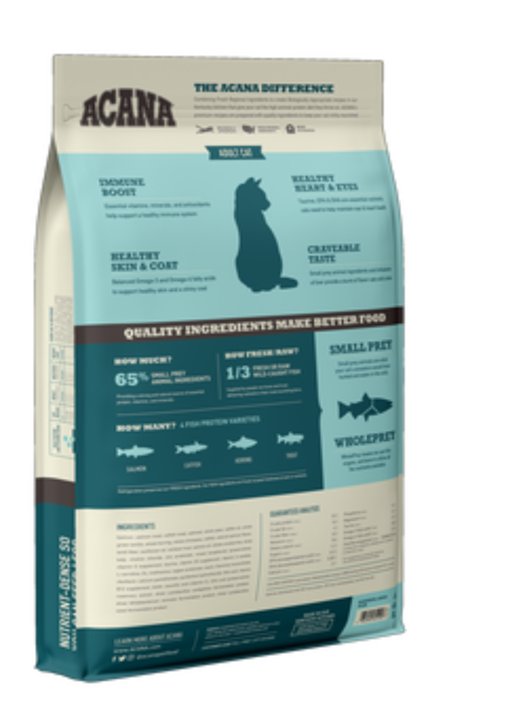 ACANA Bountiful Catch pienso natural sin cereales para gatos con salmón, bagre y arenque