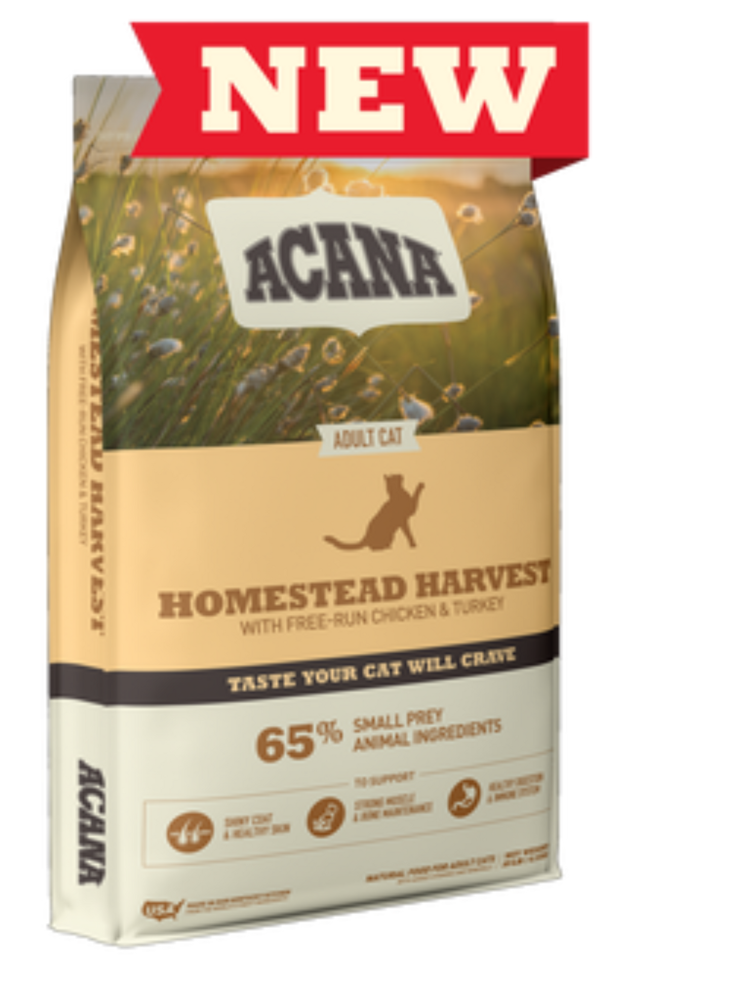 ACANA Homestead Harvest pienso natural sin cereales para gatos con pollo y pavo fresco