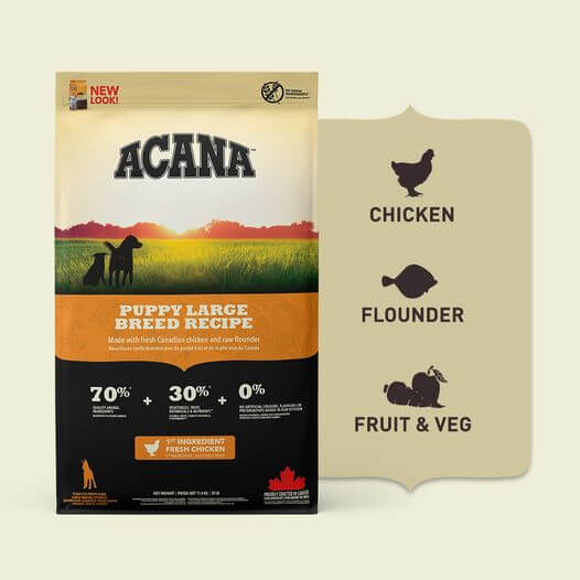 ACANA Puppy Large Breed – Pienso sin cereales para cachorros de razas grandes