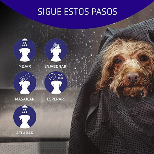 Artero Champú Blanc 250 ml para perros con pelo blanco, negro y gris