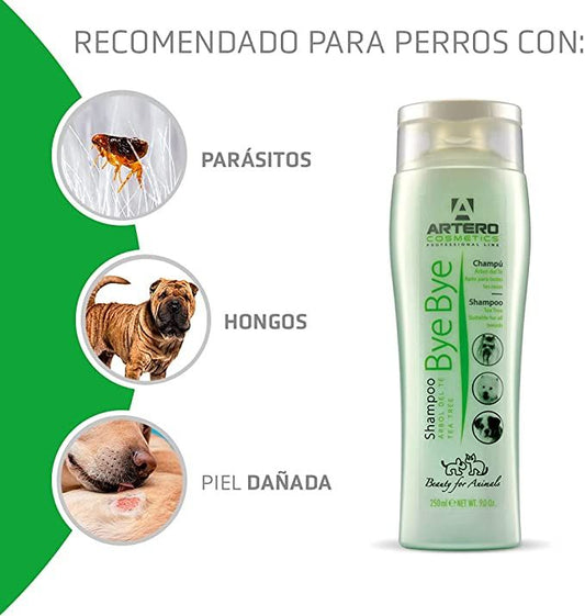 Artero Champú Bye Bye 250 ml repelente natural antiparasitario para perros
