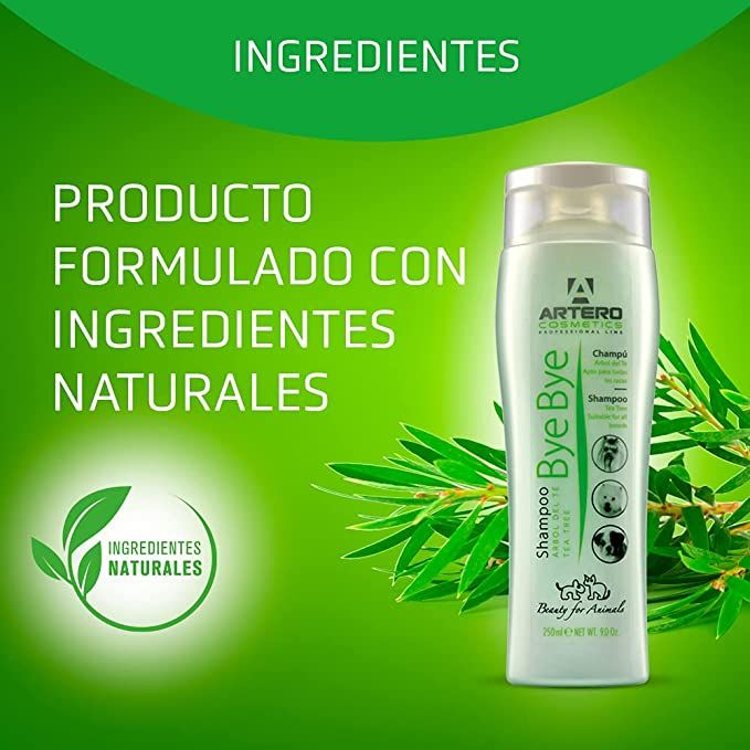 Artero Champú Bye Bye 250 ml repelente natural antiparasitario para perros