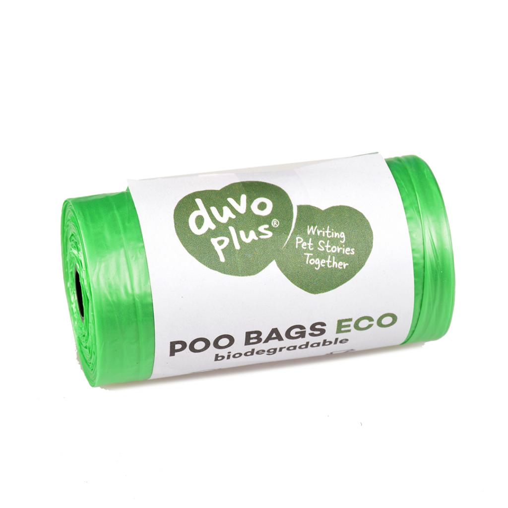 Bolsas biodegradables DUVO para excrementos de perro, 4x20 unidades