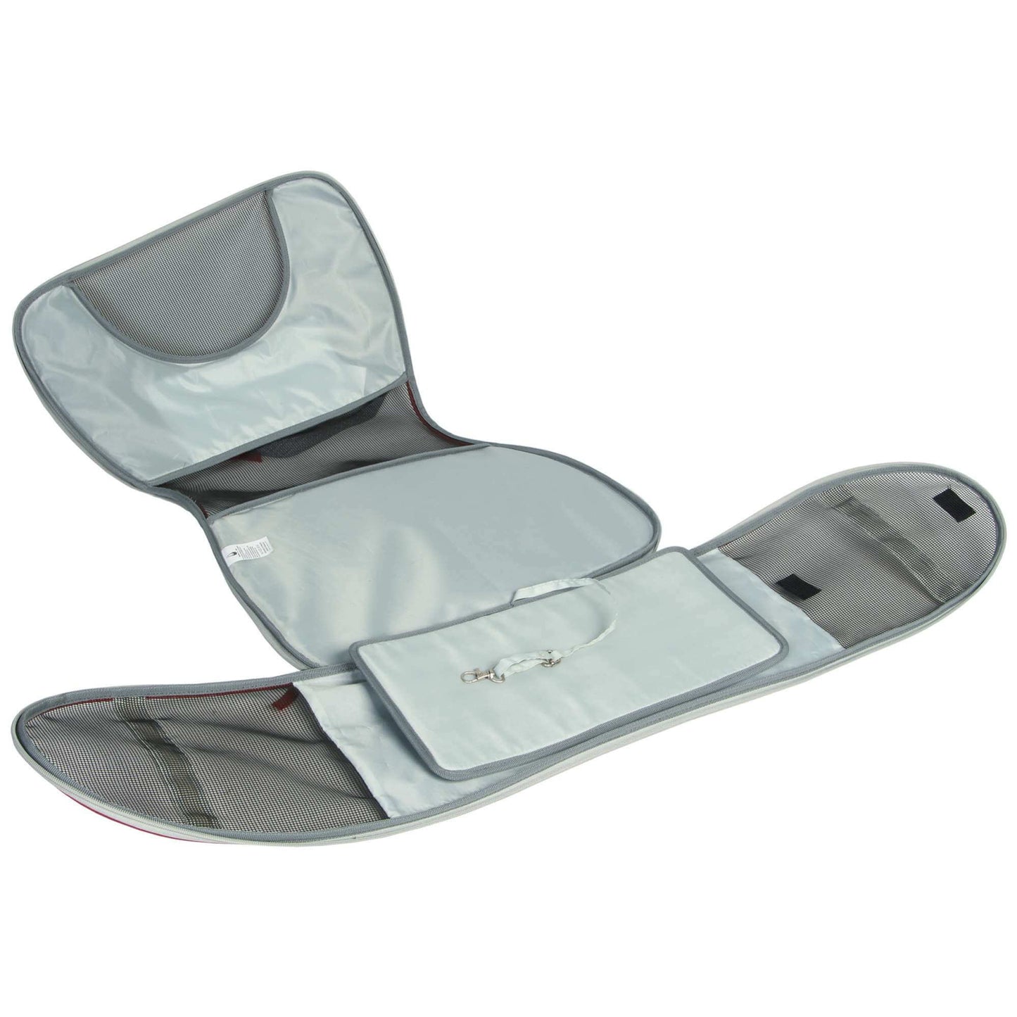 Bolso transportín ZU&LU modelo Alor SharkSkin gris de 47 cm para perros y gatos pequeños, seguro, transpirable y con diseño moderno.