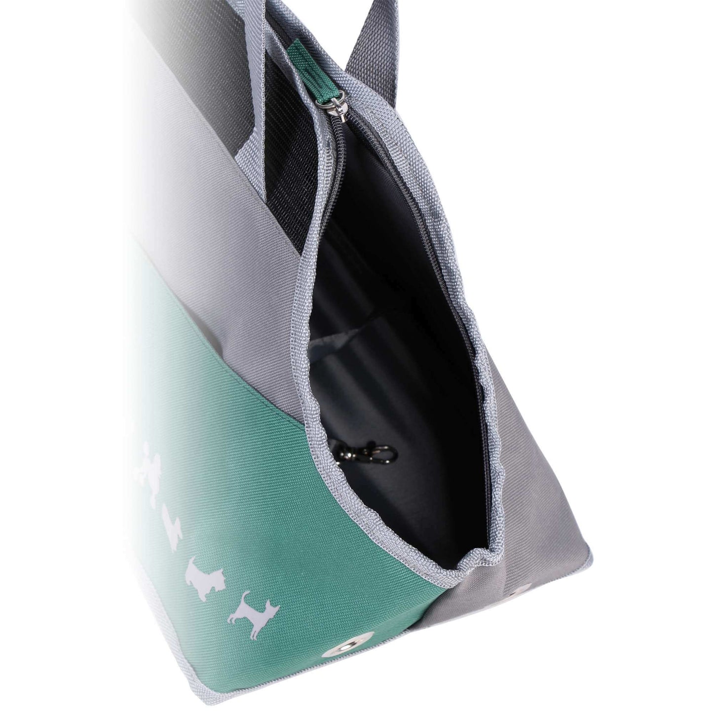 Bolso transportín para perros y gatos ZU&LU modelo Sumatra Pine verde, diseño moderno y transpirable, ideal para mascotas pequeñas de hasta 6 kg.