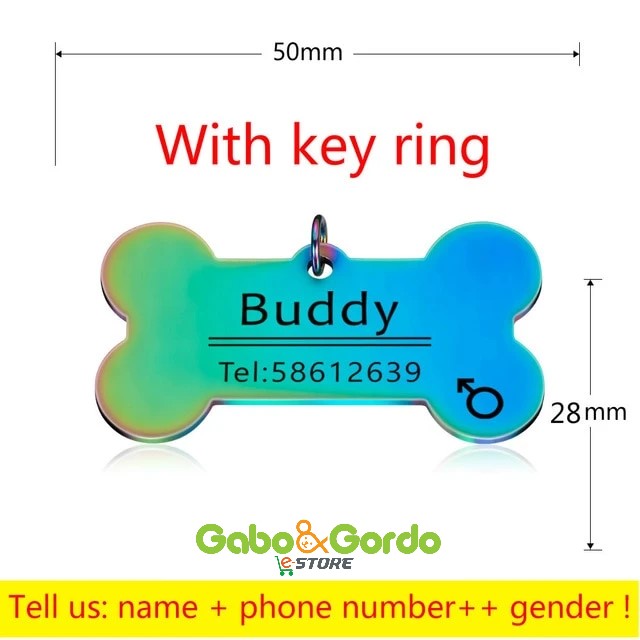 PLACA DE IDENTIFICACIÓN CON GRABADO GRATIS