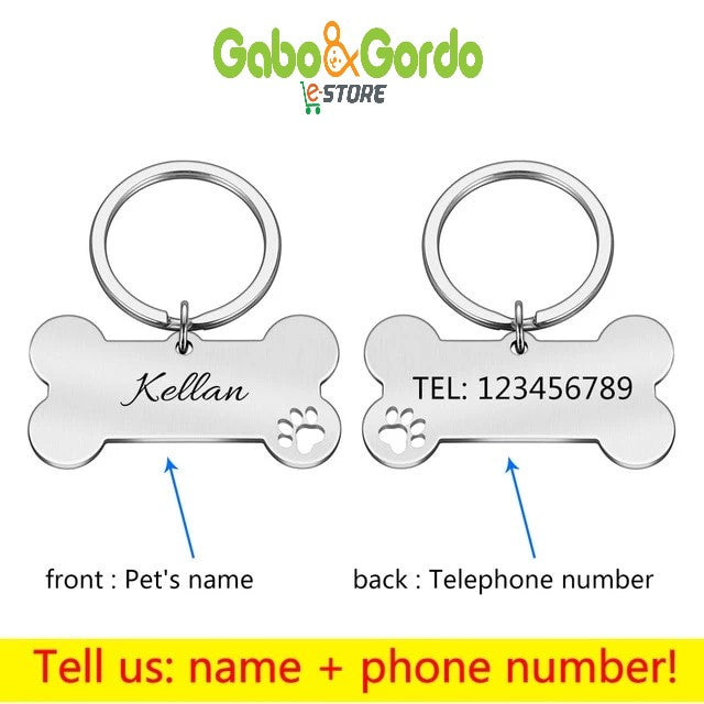 PLACA DE IDENTIFICACIÓN CON GRABADO GRATIS