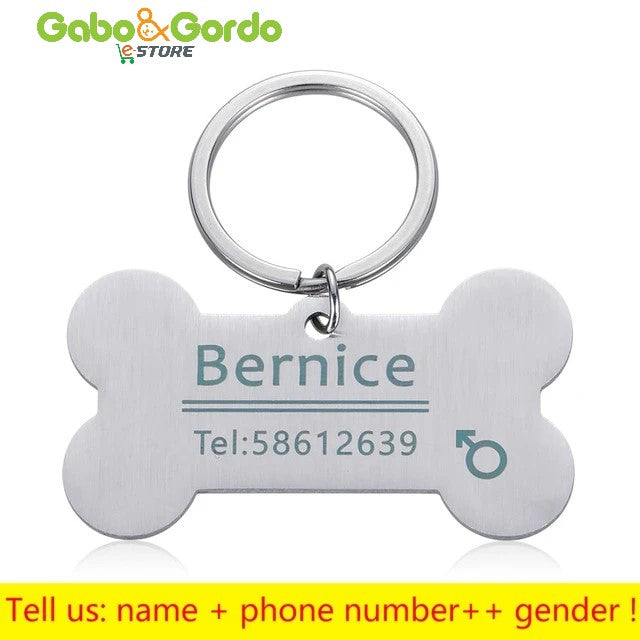 PLACA DE IDENTIFICACIÓN CON GRABADO GRATIS