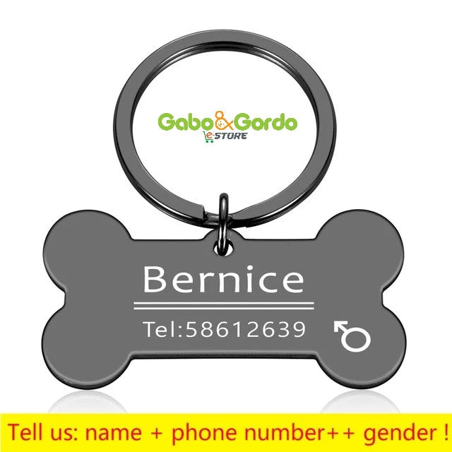 PLACA DE IDENTIFICACIÓN CON GRABADO GRATIS