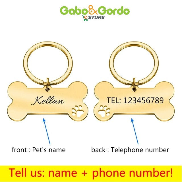 PLACA DE IDENTIFICACIÓN CON GRABADO GRATIS