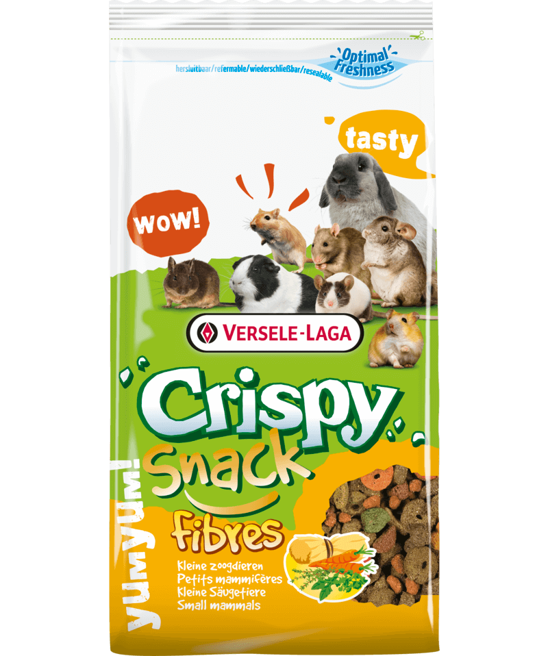 VERSELE LAGA Crispy Snack Fibres | Alimento crispy snack de fibras para conejos, cobayas, chinchillas, degús  Gabo&Gordo Pet Shop en Las Palmas de Gran Canaria tienda para mascotas, perros, gatos, conejos, tortugas, animales
