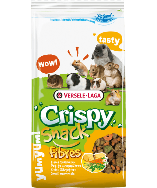 VERSELE LAGA Crispy Snack Fibres | Alimento crispy snack de fibras para conejos, cobayas, chinchillas, degús  Gabo&Gordo Pet Shop en Las Palmas de Gran Canaria tienda para mascotas, perros, gatos, conejos, tortugas, animales