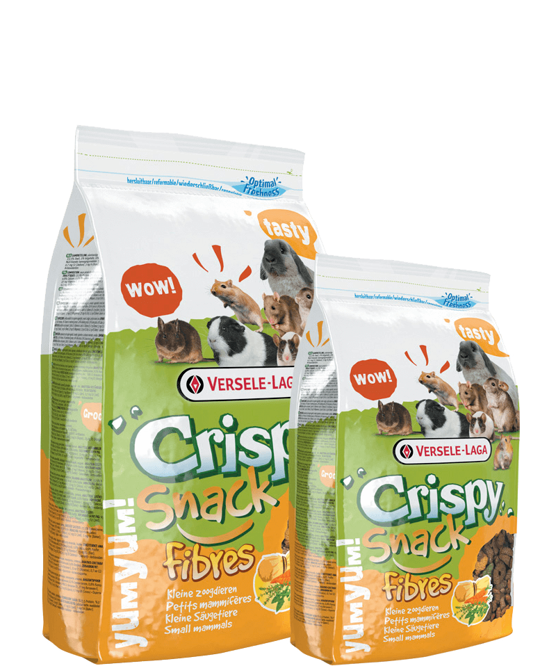 VERSELE LAGA Crispy Snack Fibres | Alimento crispy snack de fibras para conejos, cobayas, chinchillas, degús