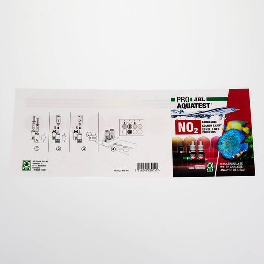 Kit JBL ProAquaTest NO2 para medir nitritos en acuarios y estanques.