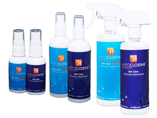Spray JT Hypoclorine Skin Care 500 ml para desinfección de piel en perros y gatos