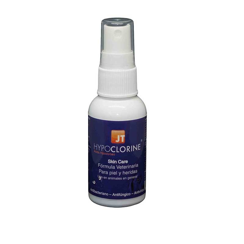 Spray JT Hypoclorine Skin Care para higiene de piel en perros y gatos