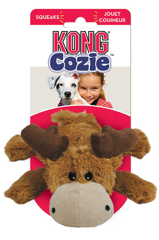 KONG Cozie Marvin Moose peluche XL para perros con chirriador
