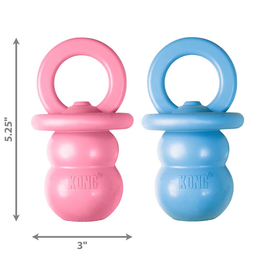 KONG Puppy Binkie chupete para cachorros rosa o azul