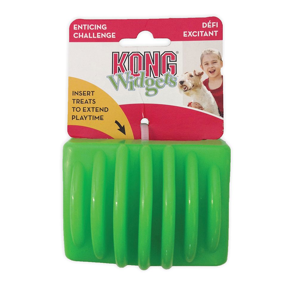 KONG Widgets Chomp Large juguete interactivo rellenable para perros que flota en el agua y estimula mente y olfato