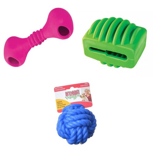 KONG WIDGETS BRAIDY BALL Pelota de nudo rellenable para perros