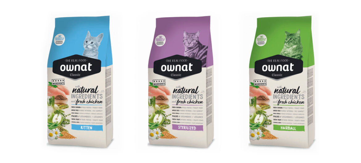 OWNAT Classic Sterilized Cat – Pienso para gatos esterilizados que controla el peso y mantiene la masa muscular