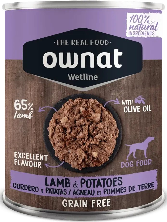 Ownat Wetline Cordero y Patatas – Comida húmeda natural sin cereales