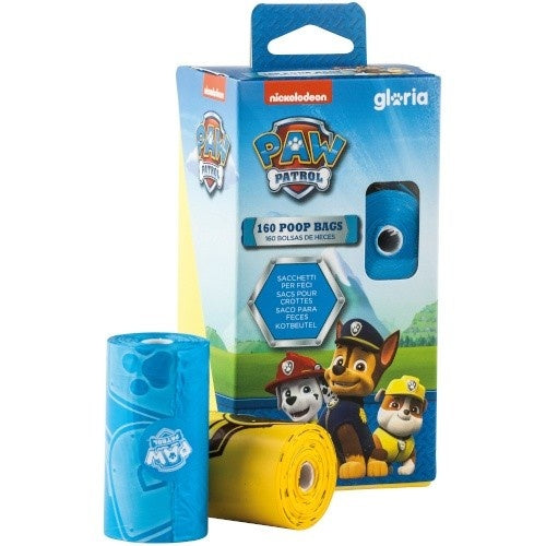 PAW PATROL bolsas biodegradables para perros con aroma, colores rosa, azul y amarillo – 8x20 uds