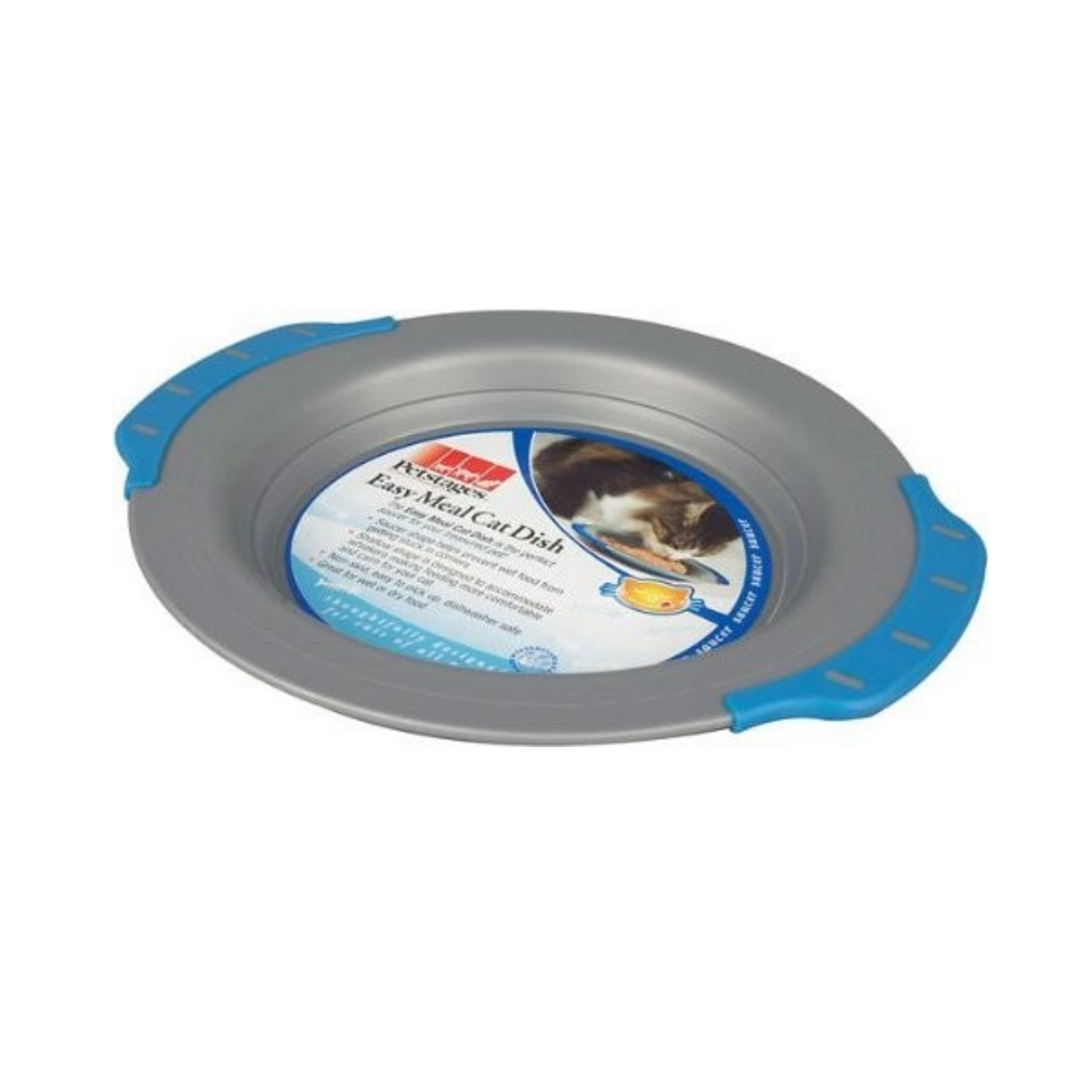 Bebedero PETSTAGES Comfort Cat para gatos, plato ancho y ergonómico antibigotes