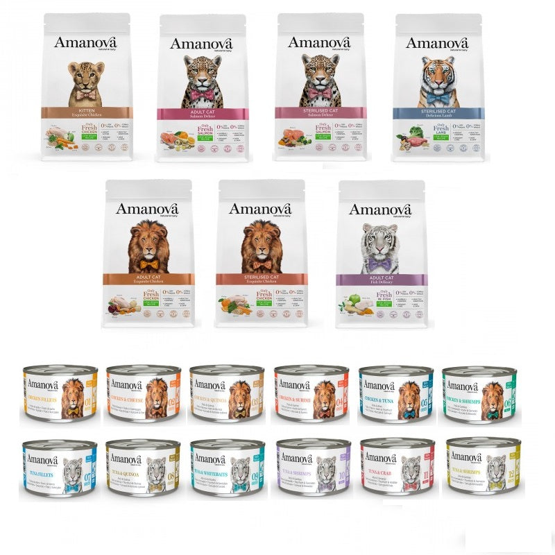 Gama Amanova para perros y gatos disponible Gabo y Gordo E Shop en Gran Canaria