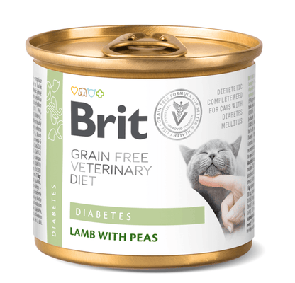 BRIT CARE VET DIETS CAT DIABETES | Comida húmeda para Gatos 200 g x 6 unidades sin cereales Gabo&Gordo Pet Shop en Las Palmas de Gran Canaria tienda para mascotas, perros, gatos, conejos, tortugas, animales, accesorios para mascotas