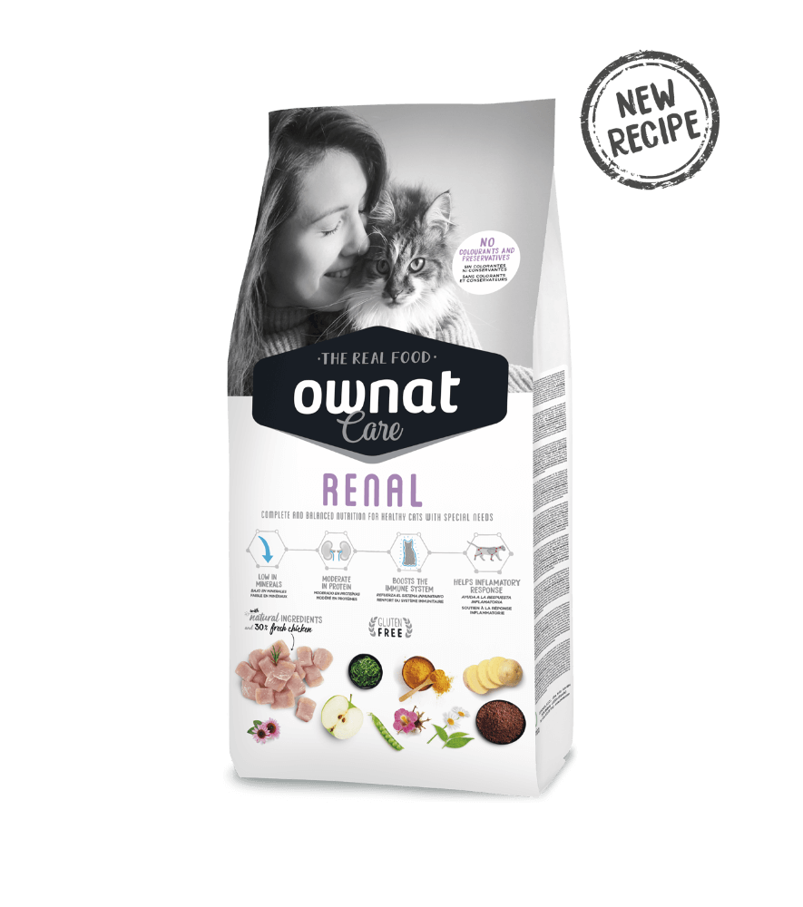 OWNAT CARE RENAL PARA GATOS - Sensibles a afecciones del sistema renal Gabo y Gordo E Shop, la mejor tienda online en las Islas Canarias, España, tienda online para mascotas, perros, gatos, conejos, tortugas, animales, accesorios para mascotas en general. 
Gabo y Gordo E Shop in Canary Islands, the best store for pets, dogs, cats, rabbits, turtles, animals, pet accessories.