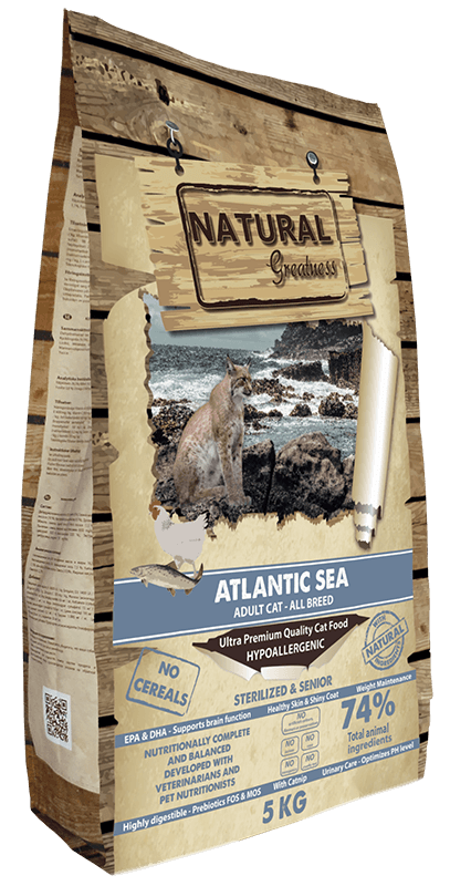 NATURAL GREATNESS RECETA Atlantic Sea GATOS ADULTOS SENSITIVE SIN CEREALES Gabo y Gordo Pet Shop en Las Palmas de Gran Canaria