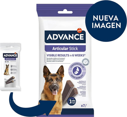 golosina, chuche, snack ADVANCE ARTICULAR STICK 155 g para perro Gabo y Gordo E Shop, la mejor tienda online en las Islas Canarias, España, tienda online para mascotas, perros, gatos, conejos, tortugas, animales, accesorios para mascotas en general. 
Gabo y Gordo E Shop in Canary Islands, the best store for pets, dogs, cats, rabbits, turtles, animals, pet accessories.