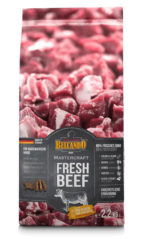 BELCANDO Mastercraft Fresh Beef | Pienso con carne fresca de ternera sin cereales para perros.  Gabo y Gordo Pet Shop en las Islas Canarias, España, tienda online para mascotas, perros, gatos, conejos, tortugas, animales, accesorios para mascotas en general. 