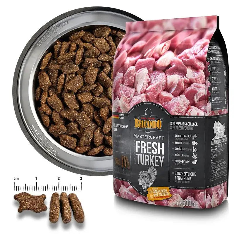 BELCANDO Mastercraft Fresh Turkey | Pienso con carne fresca de pavo sin cereales para perros.  Gabo y Gordo Pet Shop en las Islas Canarias, España, tienda online para mascotas, perros, gatos, conejos, tortugas, animales, accesorios para mascotas en general. 