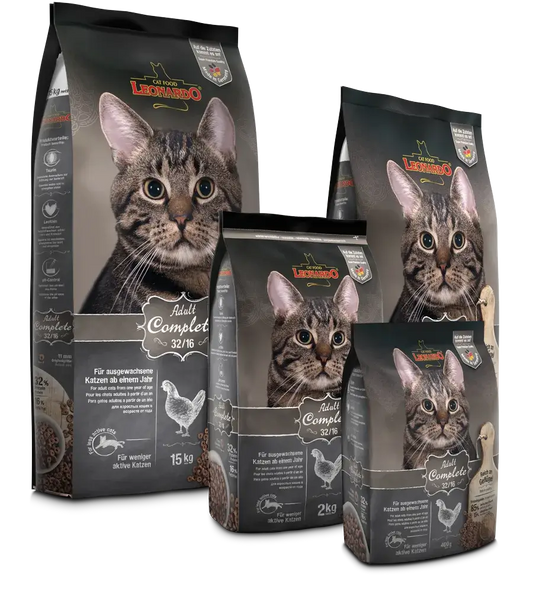 LEONARDO® Adult Complete 32/16 | Pienso para gatos en Gabo y Gordo Pet Shop, tienda online en las Islas Canarias, España, tienda online para mascotas, perros, gatos, conejos, tortugas, animales, accesorios para mascotas en general. 