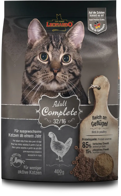 LEONARDO® Adult Complete 32/16 | Pienso para gatos en Gabo&Gordo Pet Shop en Las Palmas de Gran Canaria tienda para mascotas, perros, gatos, conejos, tortugas, animales, accesorios para mascotas