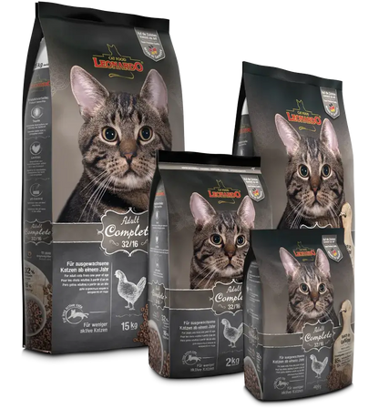 LEONARDO® Adult Complete 32/16 | Pienso para gatos en Gabo y Gordo Pet Shop, tienda online en las Islas Canarias, España, tienda online para mascotas, perros, gatos, conejos, tortugas, animales, accesorios para mascotas en general. 