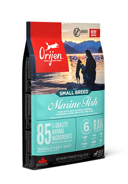 ORIJEN Small Breed Marine Fish| Pienso para perro adulto de raza pequeña.  Gabo y Gordo Pet Shop, la mejor tienda online en las Islas Canarias, España, tienda online para mascotas, perros, gatos, conejos, tortugas, animales, accesorios para mascotas en general. 