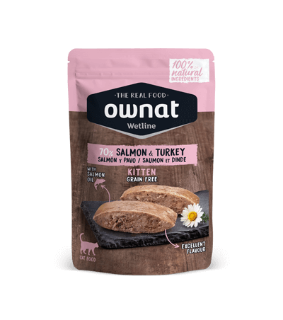 OWNAT salmón y pavo comida húmeda para gatitos 85 g x 12 unidades Gabo y Gordo E Shop, la mejor tienda online en las Islas Canarias, España, tienda online para mascotas, perros, gatos, conejos, tortugas, animales, accesorios para mascotas en general. 
Gabo y Gordo E Shop in Canary Islands, the best store for pets, dogs, cats, rabbits, turtles, animals, pet accessories.