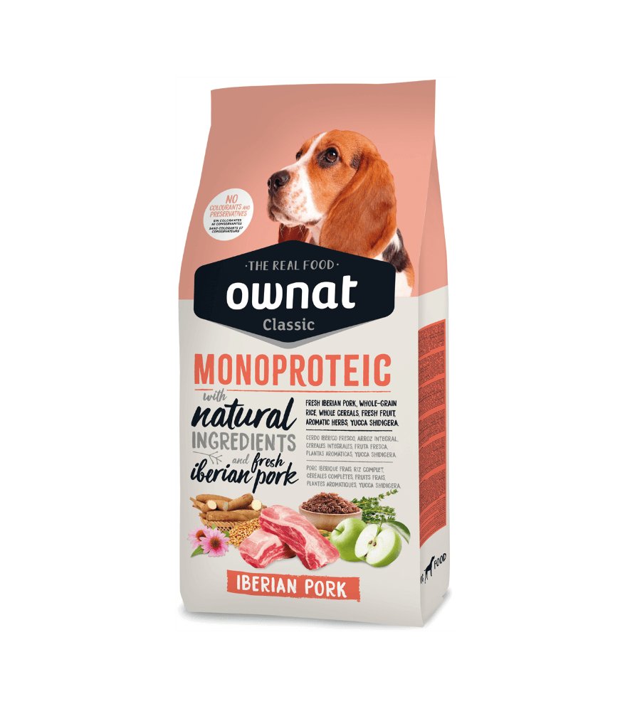 OWNAT Classic monoproteico Iberian pork (cerdo ibérico) para perros.  Gabo y Gordo E Shop, la mejor tienda online en las Islas Canarias, España, tienda online para mascotas, perros, gatos, conejos, tortugas, animales, accesorios para mascotas en general. 
Gabo y Gordo E Shop in Canary Islands, the best store for pets, dogs, cats, rabbits, turtles, animals, pet accessories.