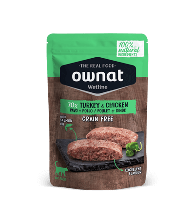 OWNAT pavo y pollo comida húmeda para gato 85 g x 12 unidades Gabo y Gordo E Shop, la mejor tienda online en las Islas Canarias, España, tienda online para mascotas, perros, gatos, conejos, tortugas, animales, accesorios para mascotas en general. 
Gabo y Gordo E Shop in Canary Islands, the best store for pets, dogs, cats, rabbits, turtles, animals, pet accessories.