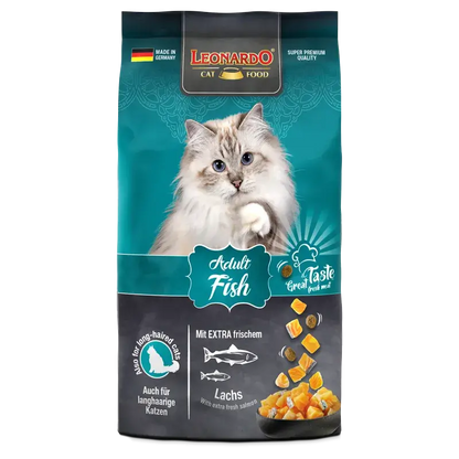 LEONARDO® Adult Fish | Pienso para gatos en Gabo y Gordo E Shop, la mejor tienda online en Gran Canaria, Islas Canarias, España, tienda online para mascotas, perros, gatos, conejos, tortugas, animales, accesorios para mascotas en general. 
Gabo y Gordo E Shop is the best online pet shop in Gran Canaria, Canary Islands, Spain.