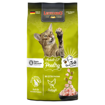 LEONARDO® Adult GF Poultry | Pienso para gatos en Gabo y Gordo E Shop, la mejor tienda online en Gran Canaria, Islas Canarias, España, tienda online para mascotas, perros, gatos, conejos, tortugas, animales, accesorios para mascotas en general. 
Gabo y Gordo E Shop is the best online pet shop in Gran Canaria, Canary Islands, Spain.